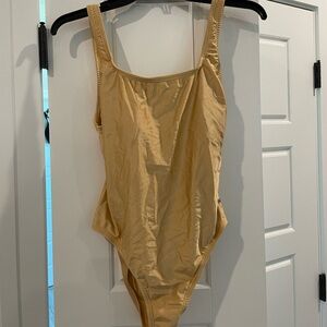 Gold Speedo One Piece